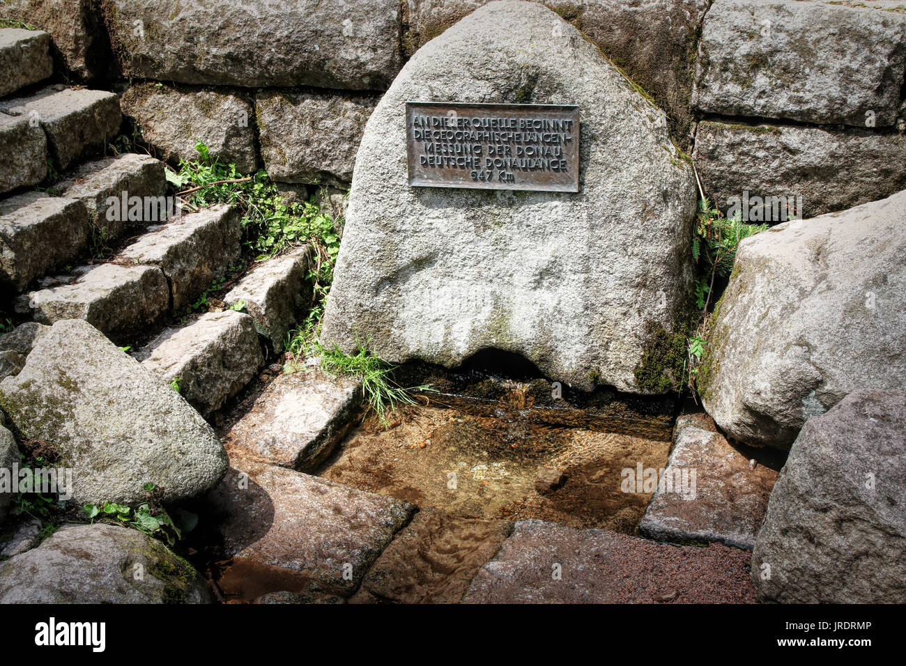 Spring of biggest European river Danube in the Black Forest, Germany Stock Photo Alamy
