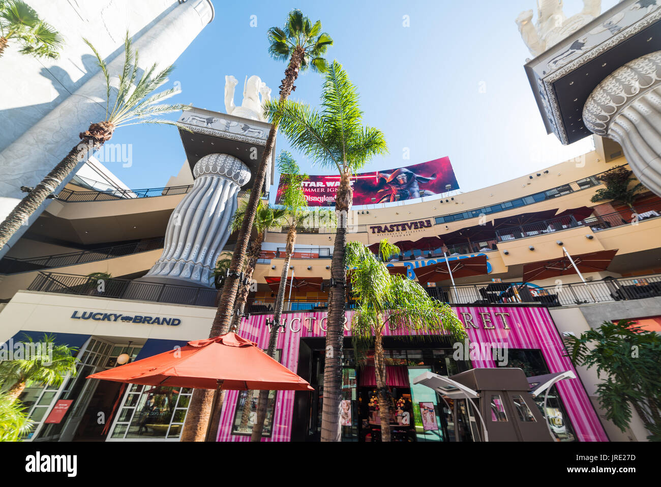 LOS ANGELES, CALIFORNIA - NOVEMBER 2, 2016: Hollywood & Highland mall in Los Angeles, California Stock Photo