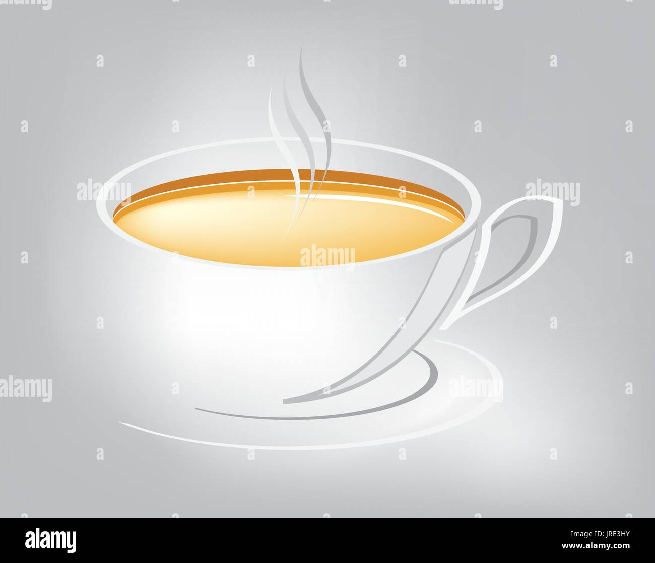 Cup of hot tea Stock Vector