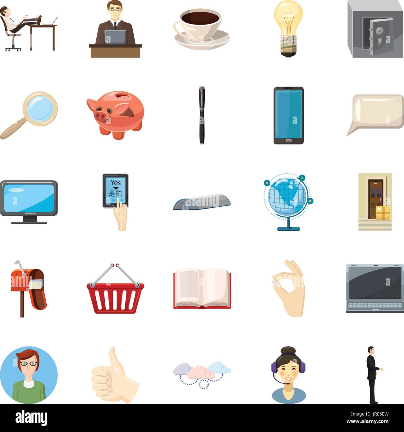 Money bag icons set, cartoon style Stock Vector Image & Art - Alamy