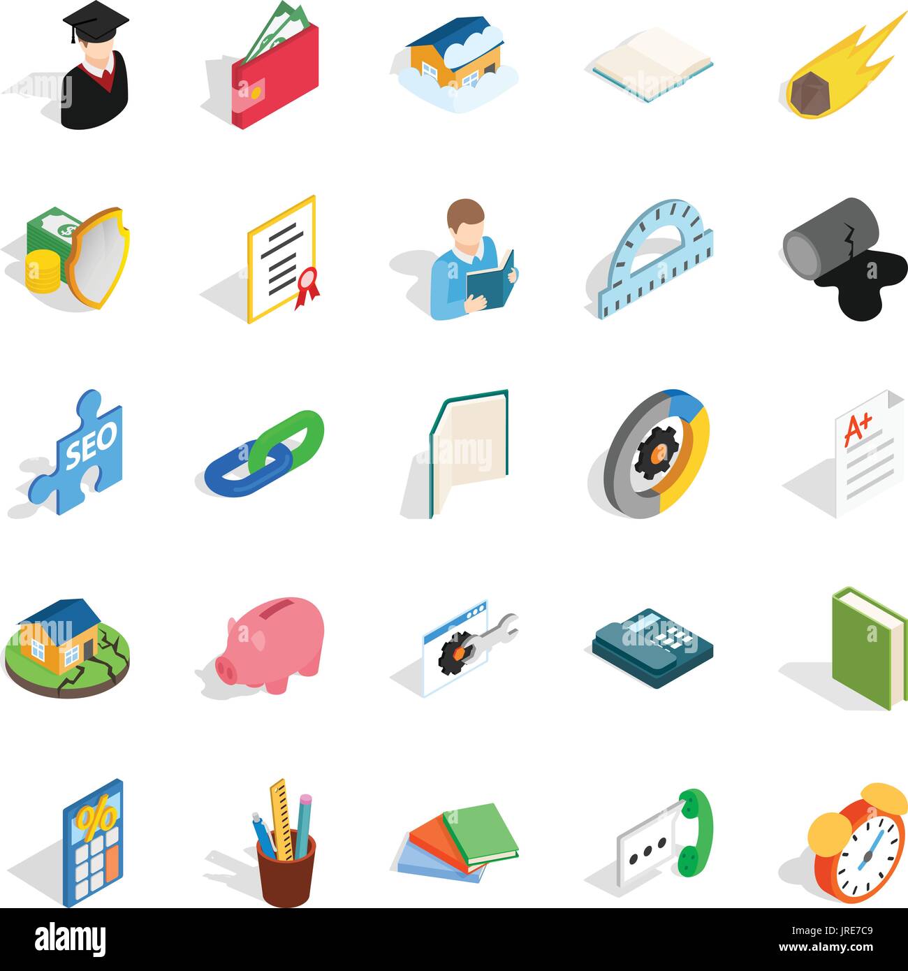 Chemistry icons set, isometric style Stock Vector Image & Art - Alamy