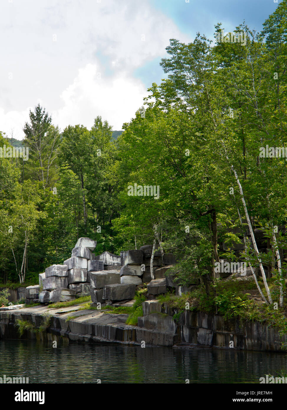 The oldest marble quarry in the U.S In Dorset, Vermont, is now a swimming hole Stock Photo Alamy