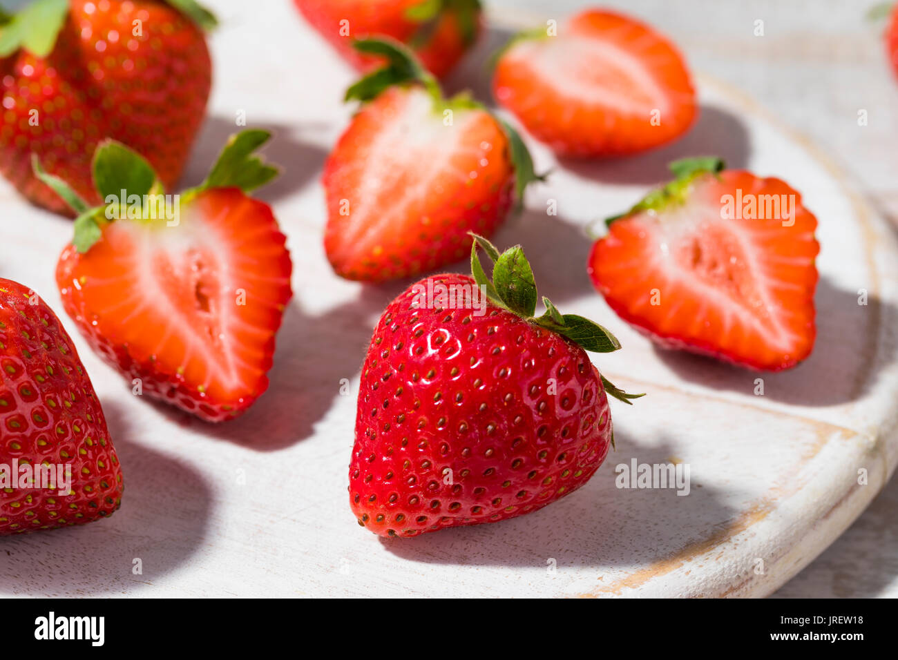 Raw Organic Red Strawberries Ready to Eat Stock Photo - Alamy