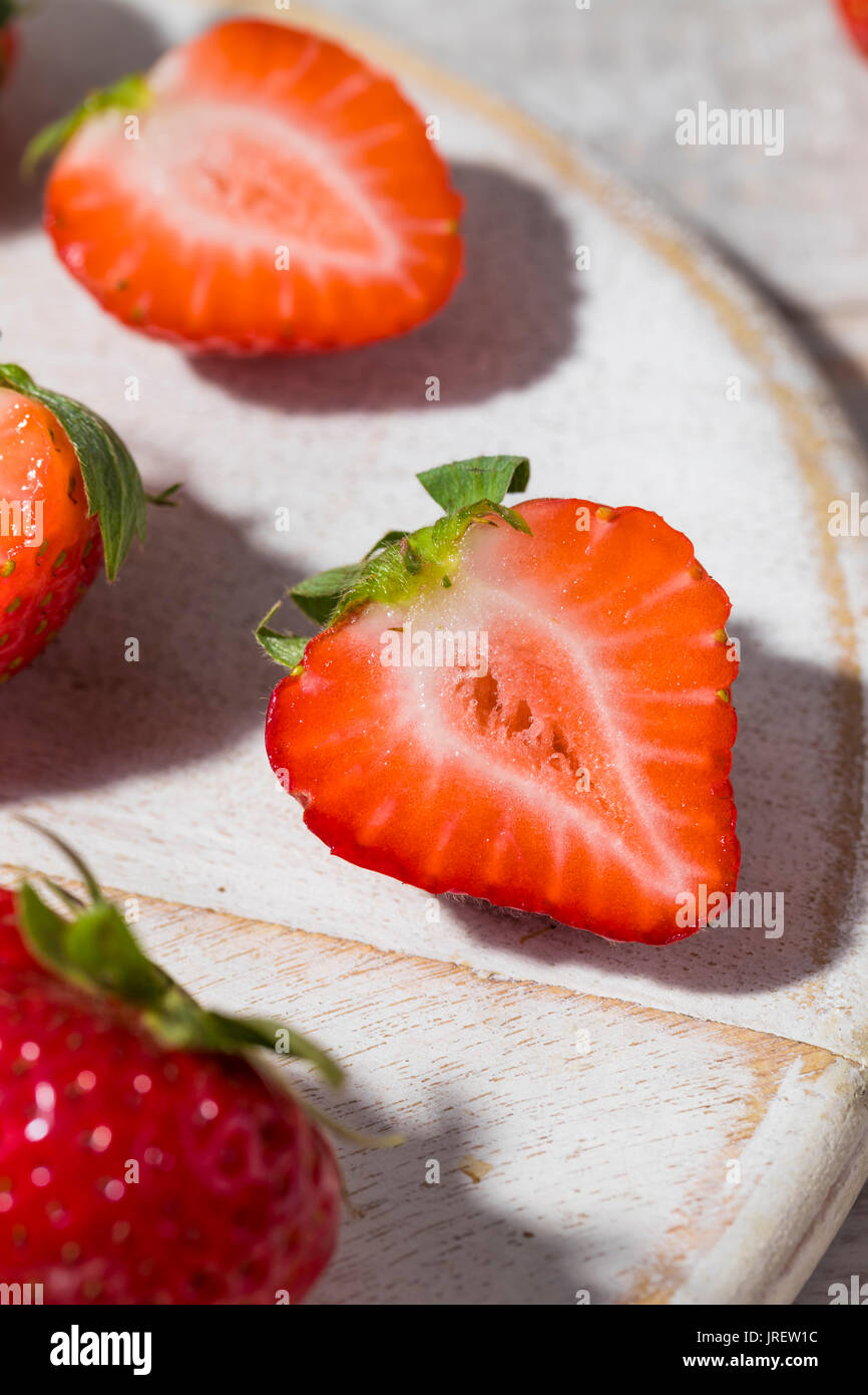 Raw Organic Red Strawberries Ready to Eat Stock Photo - Alamy