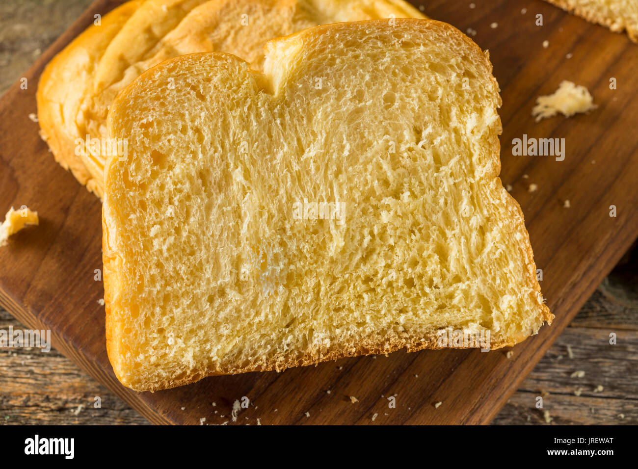 Homemade Sweet Brioche Bread Loaf Cut into Slices Stock Photo Alamy