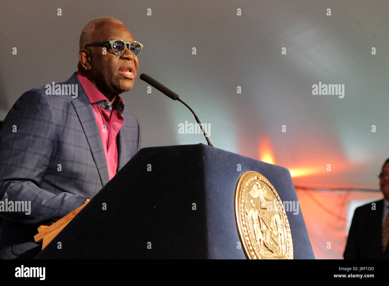 New York, NY, USA. 3rd Aug, 2017. Cultural Producer Voza Rivers attends ...