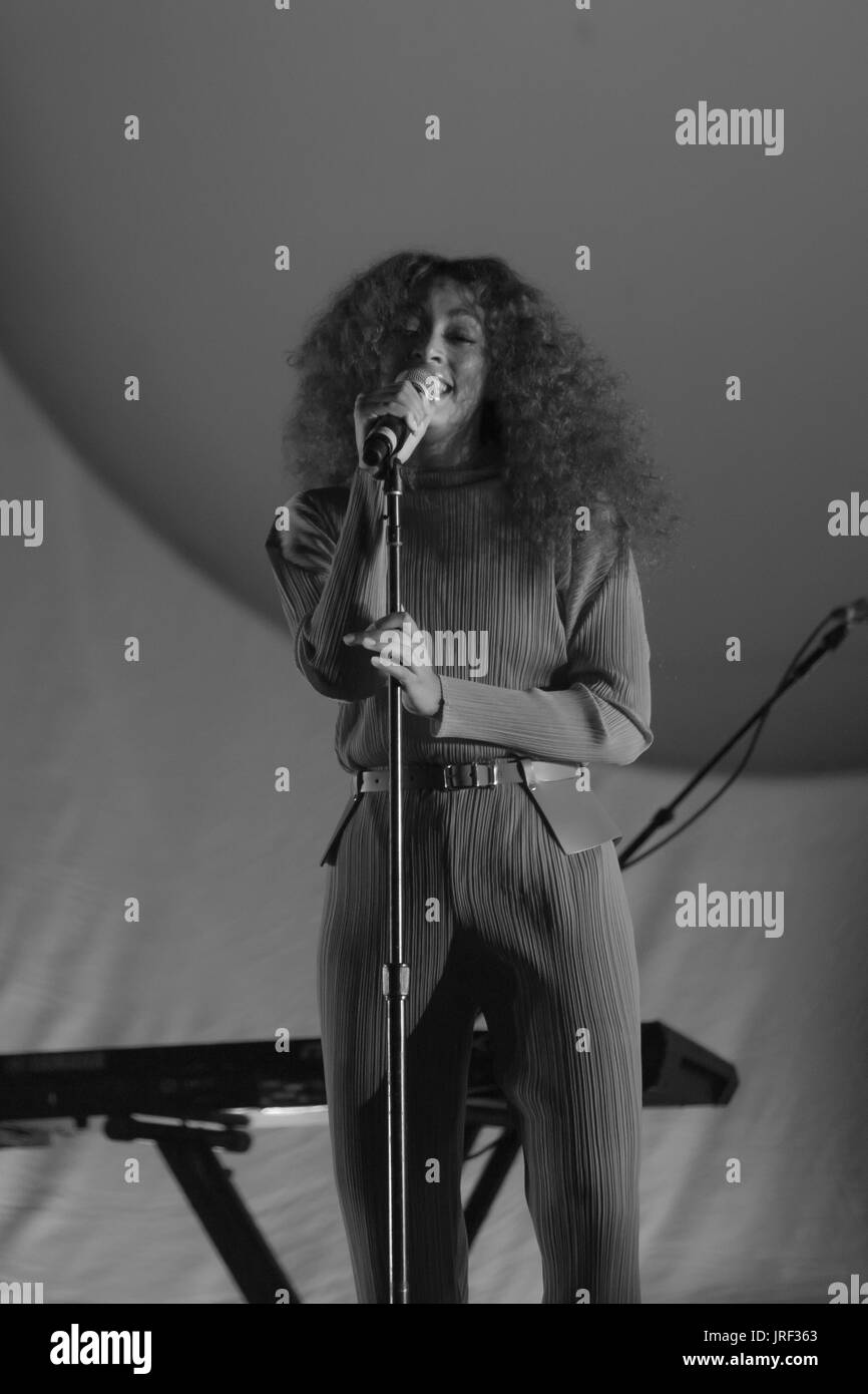 Solange performing at Panorama Festival in New York City July 28th Stock Photo