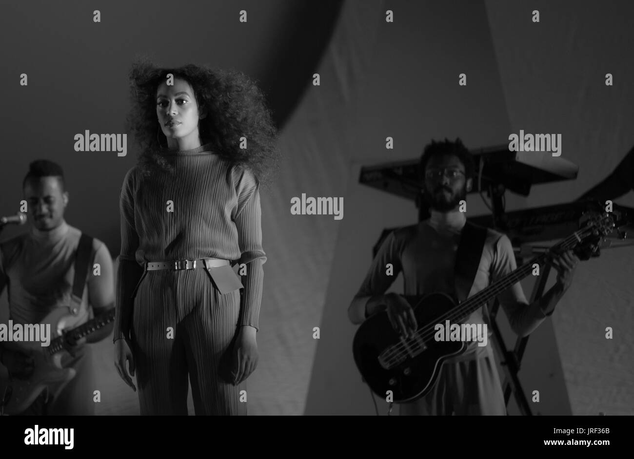 Solange performing at Panorama Festival in New York City July 28th Stock Photo