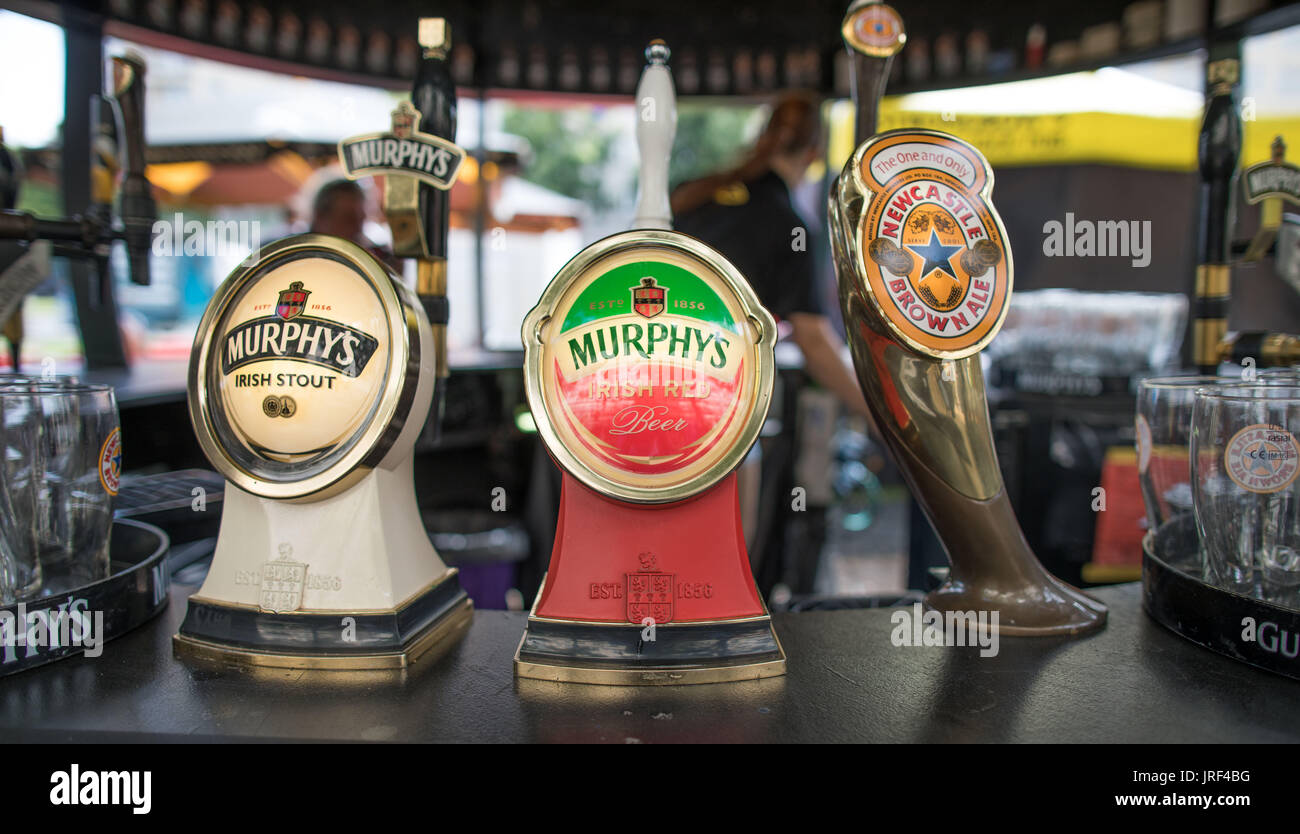 Berlin Germany 04th Aug 2017 Picture Of Different Beer Taps Taken At The International Berlin Beer Festival In Berlin Germany 04 August 2017 More Than 340 Breweries Are Presenting Their Products In