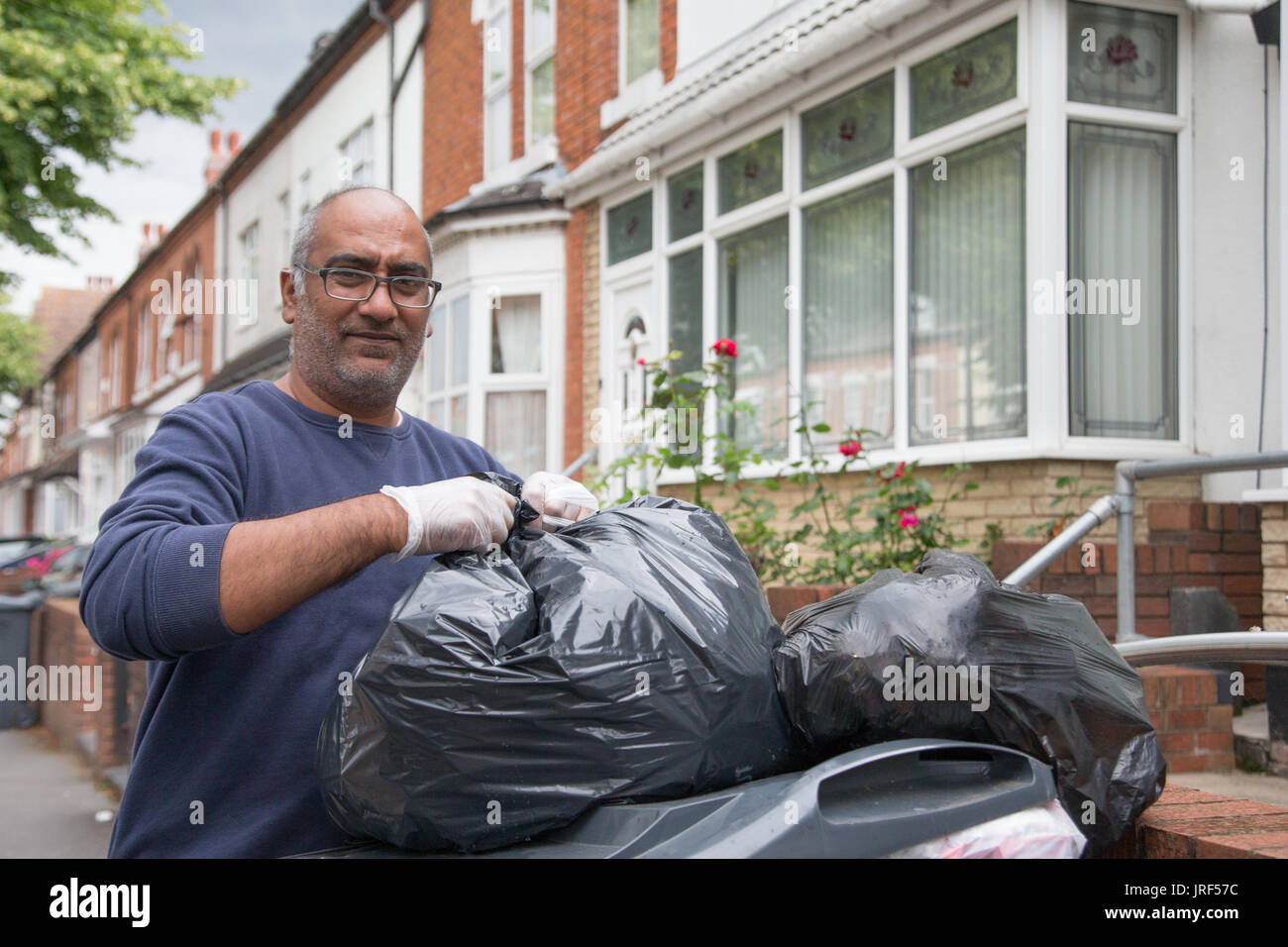 Refuse rubbish garbage builds up as Birmingham Council refuse