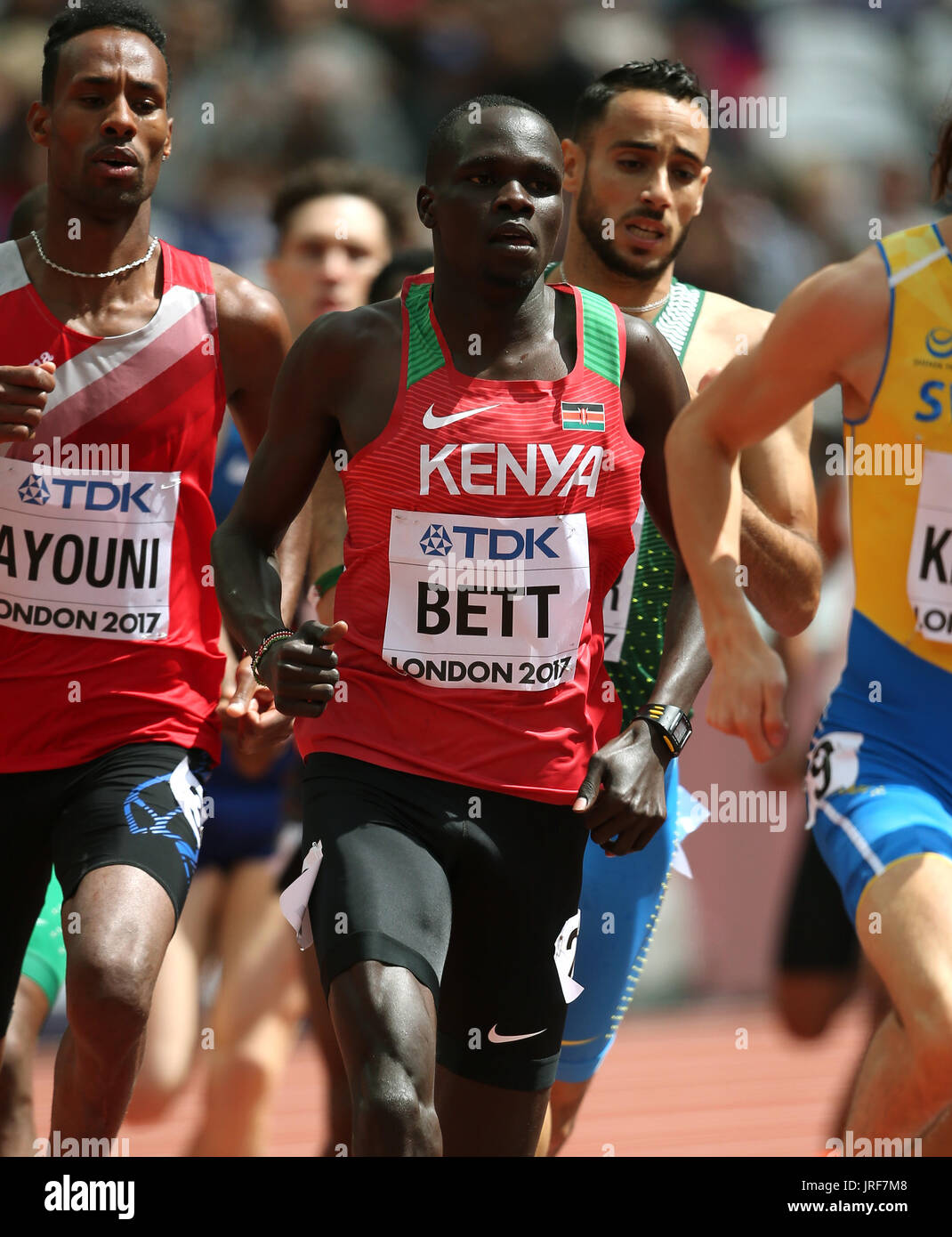 London, Uk. 5th August, 2017. Kipyegon Bett 800 Metres Iaaf World