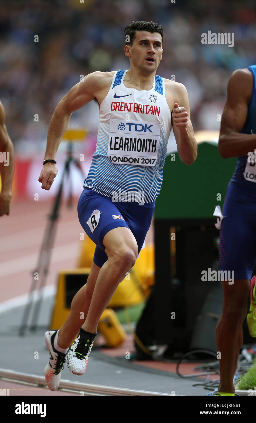London, Uk. 5th August, 2017. Guy Learmonth 800 Metres Iaaf World Athletics 2017 London Stam, London, England 05 August 2017 Credit: Allstar Picture Library/Alamy Live News Credit: Allstar Picture Library/Alamy Live News Stock Photo