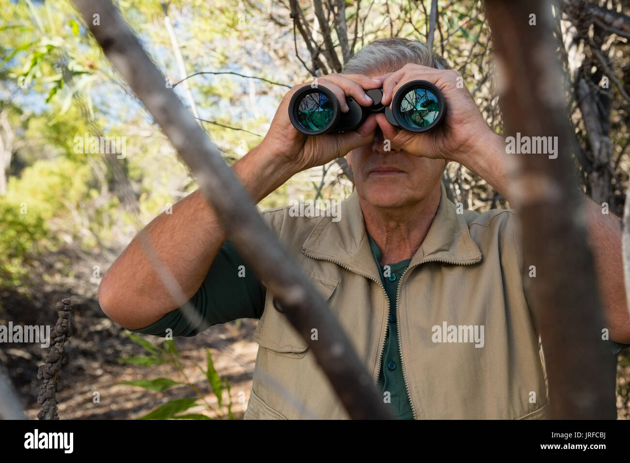 Man through trees hi-res stock photography and images - Alamy