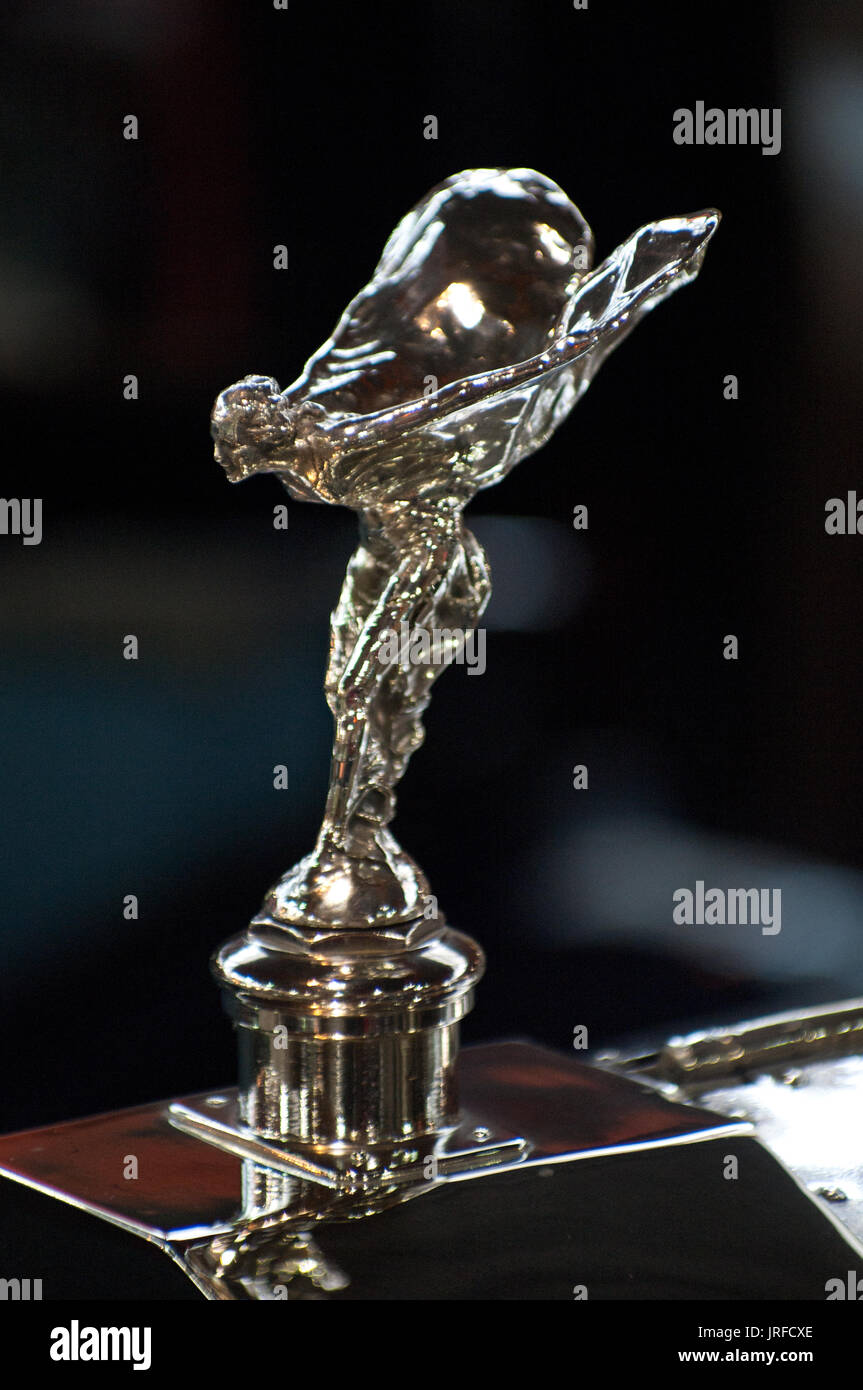 Rolls-Royce Spirit of Ecstasy detail Stock Photo