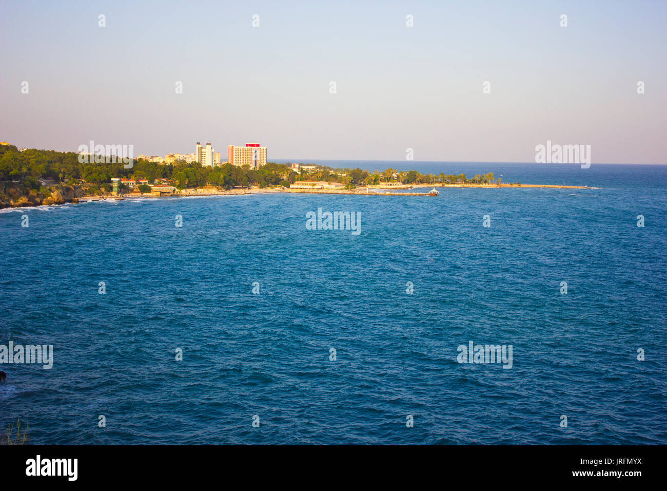 Mediterranean sea landscape in Antalya Turkey Stock Photo