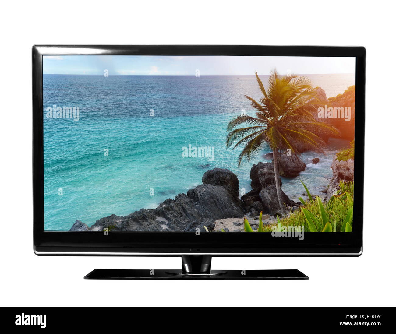 TV with the picture Stock Photo - Alamy