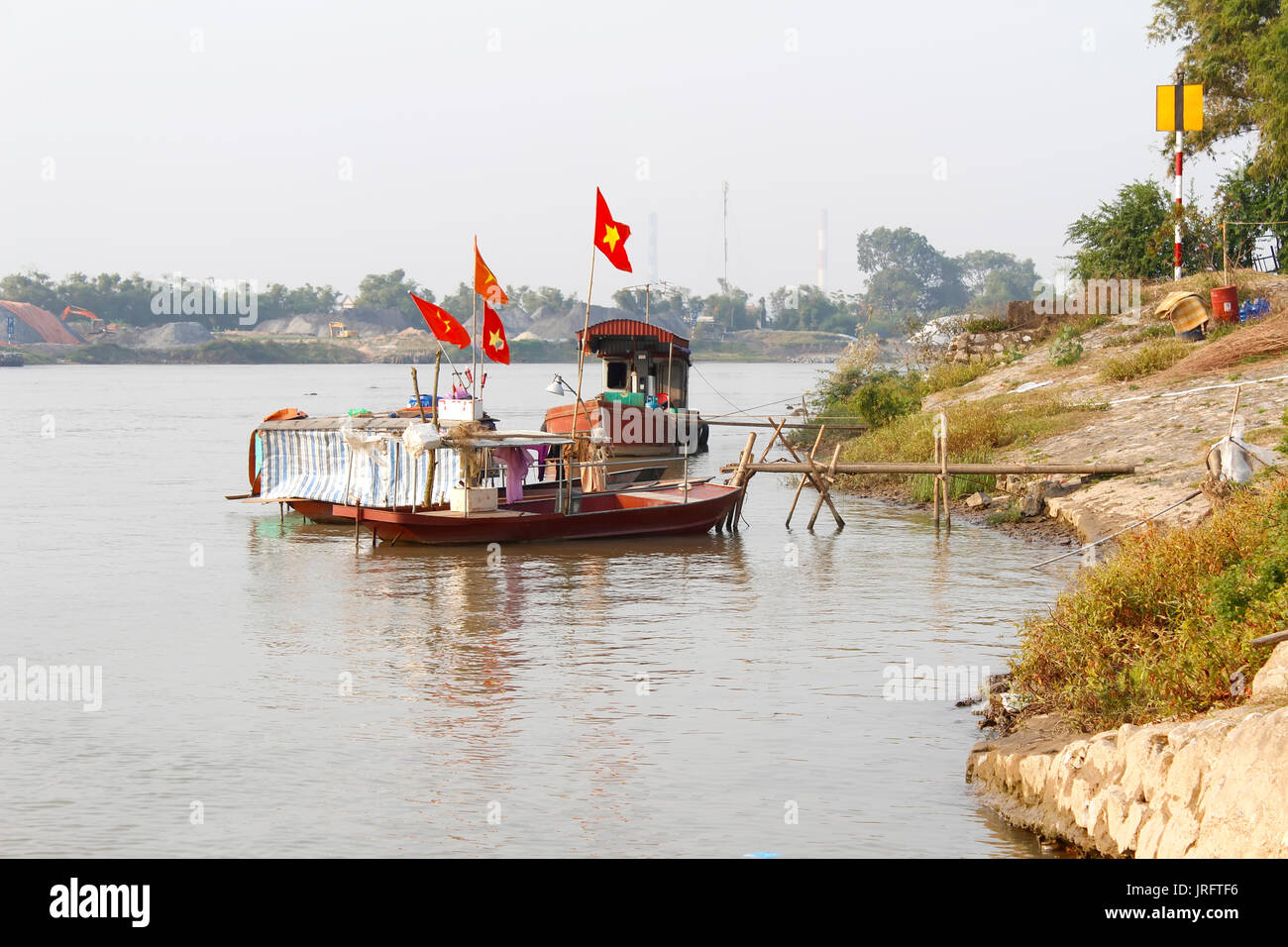 boat on the river Stock Photo - Alamy