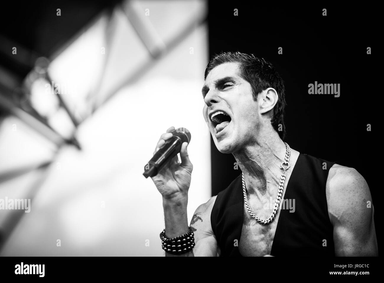 Janes Addiction performing at a music festival in British Columbia