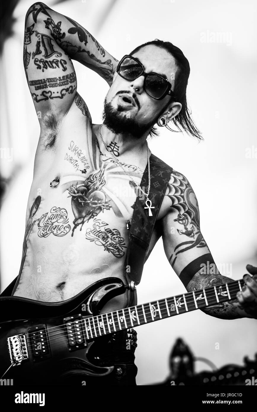 Janes Addiction performing at a music festival in British Columbia