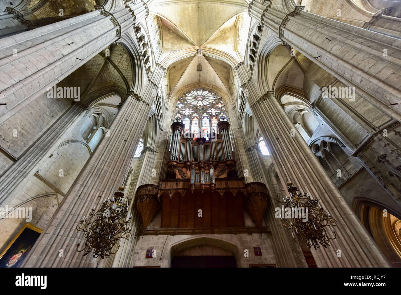 Bourges, France - May 21, 2017: Bourges Cathedral, Roman Catholic ...