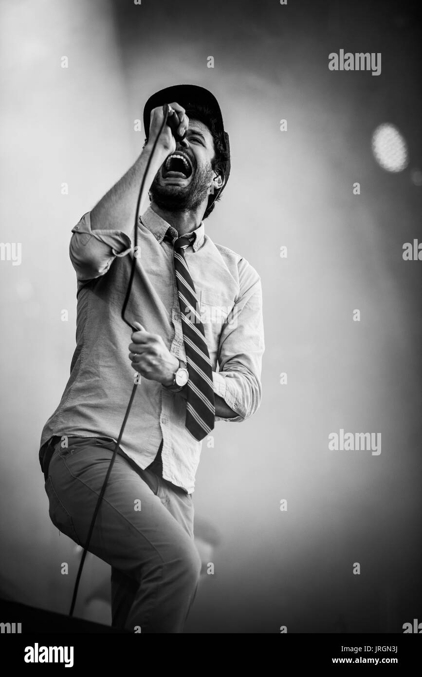 Passion Pit performing at a music festival in British Columbia Canada