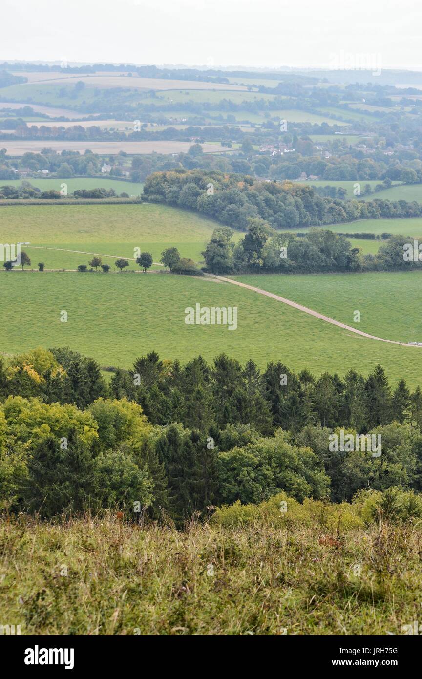 View from Beacon Hill, Hampshire UK Stock Photo