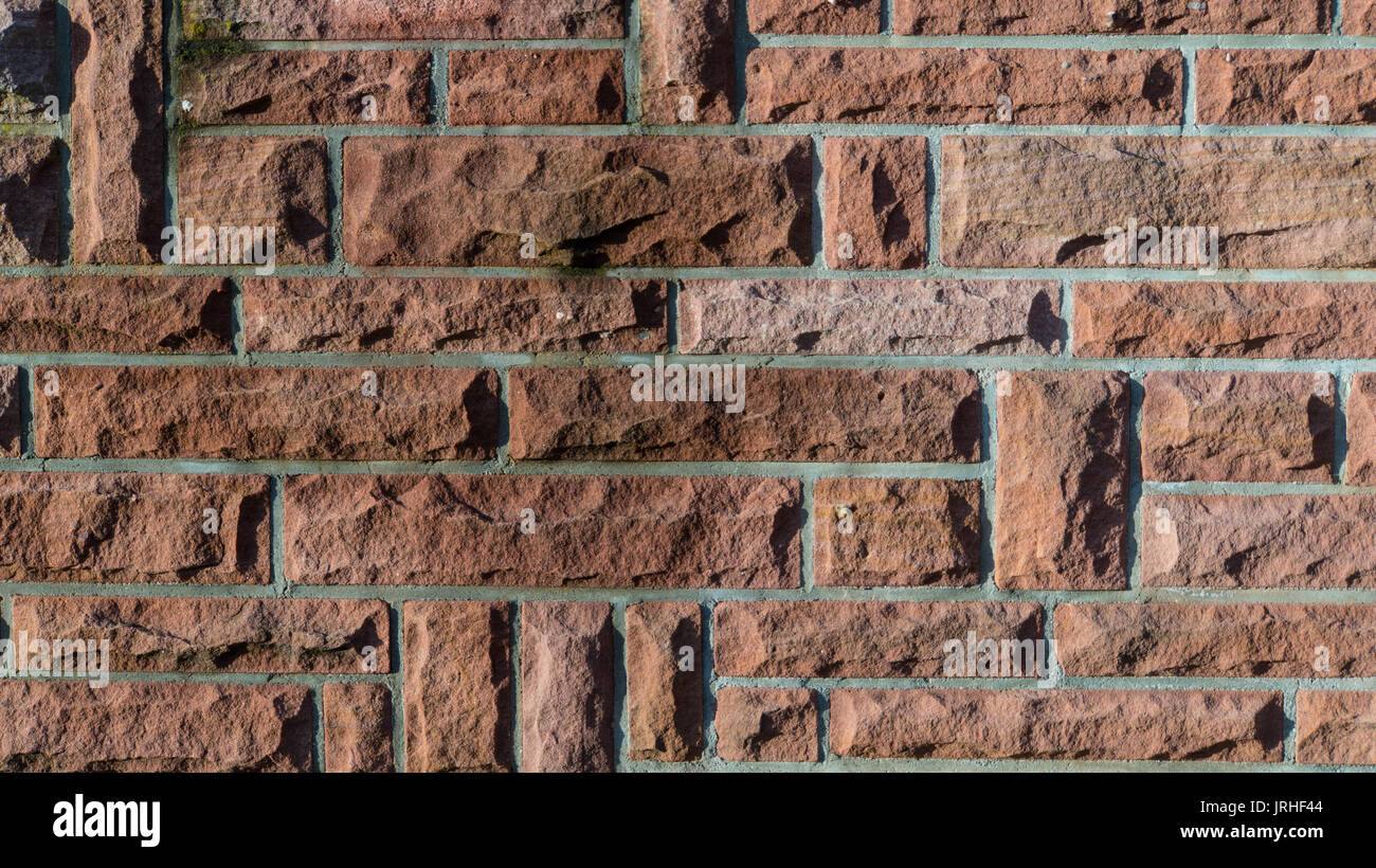 Red brick wall background texture Stock Photo