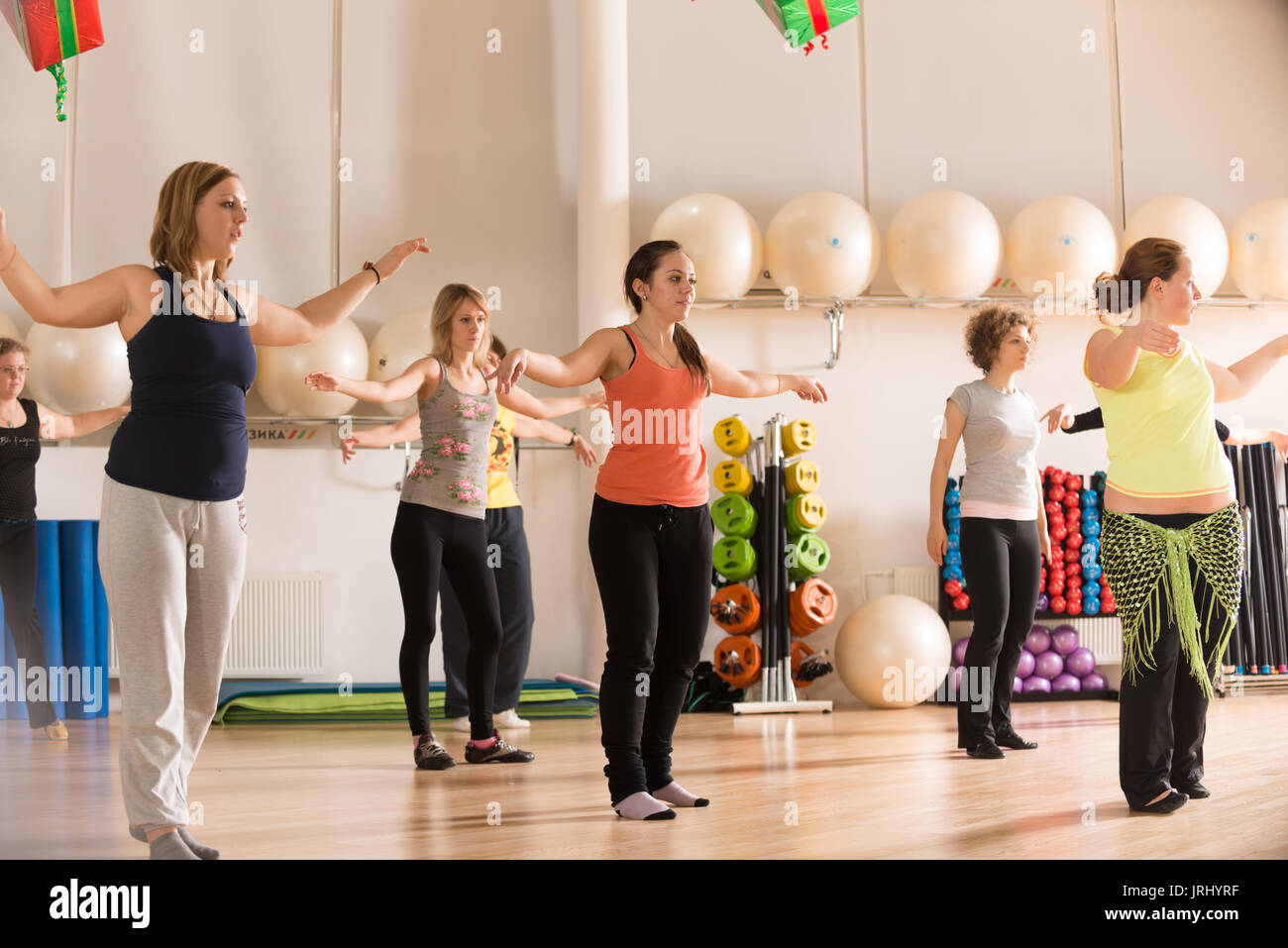 Dance class for women Stock Photo Alamy
