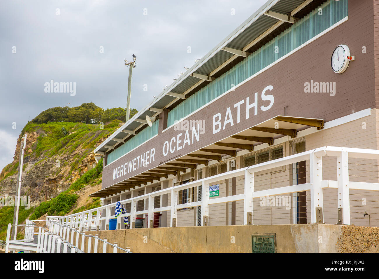 Merewether Ocean beach pool baths in Newcastle, a city in New south