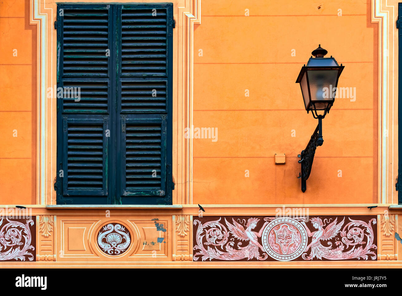 Italy Liguria Sestri Levante   - Trompe L'oeil Stock Photo