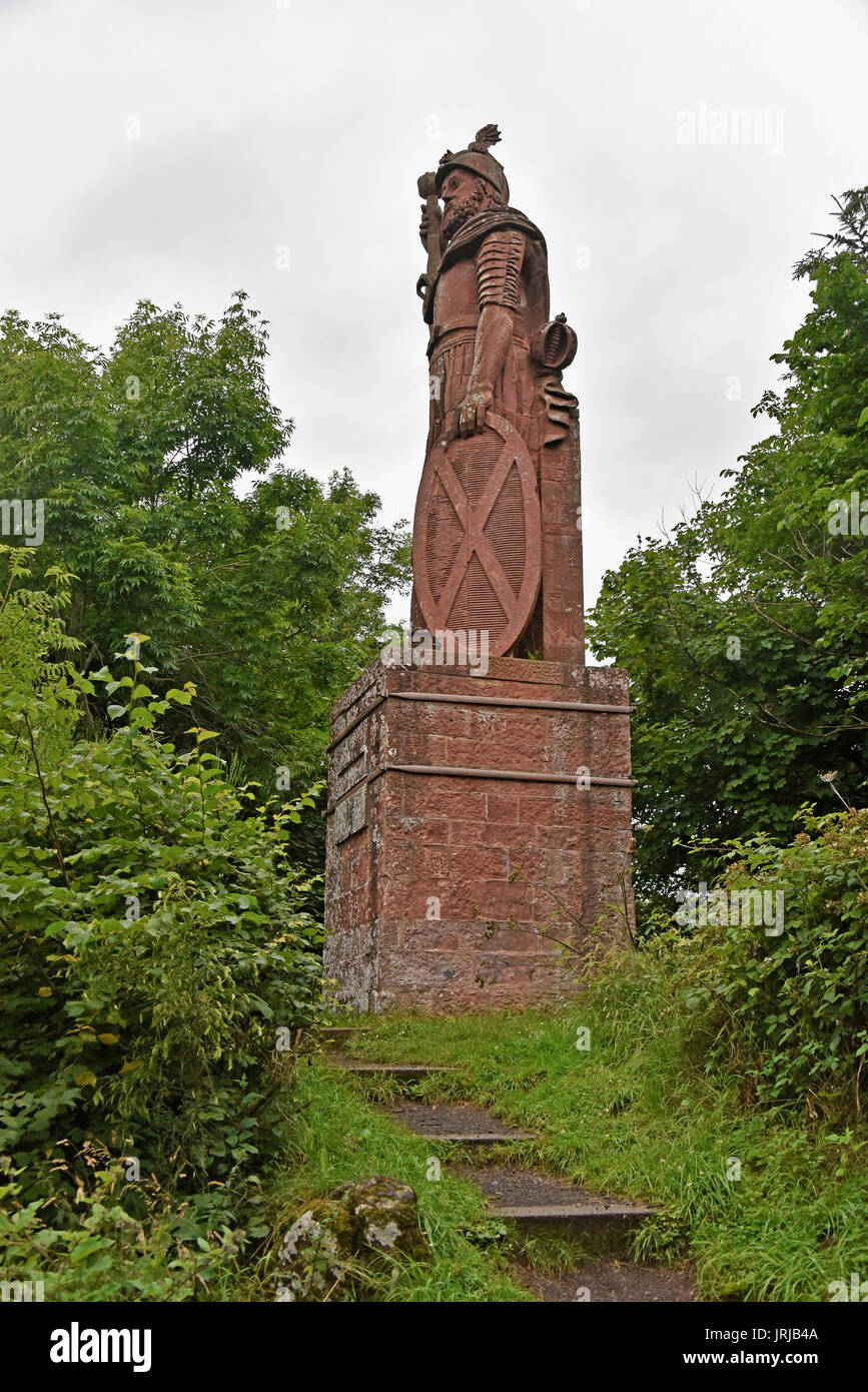 Statue of William Wallace. Bemersyde Estate, Dryburgh, Scottish Borders