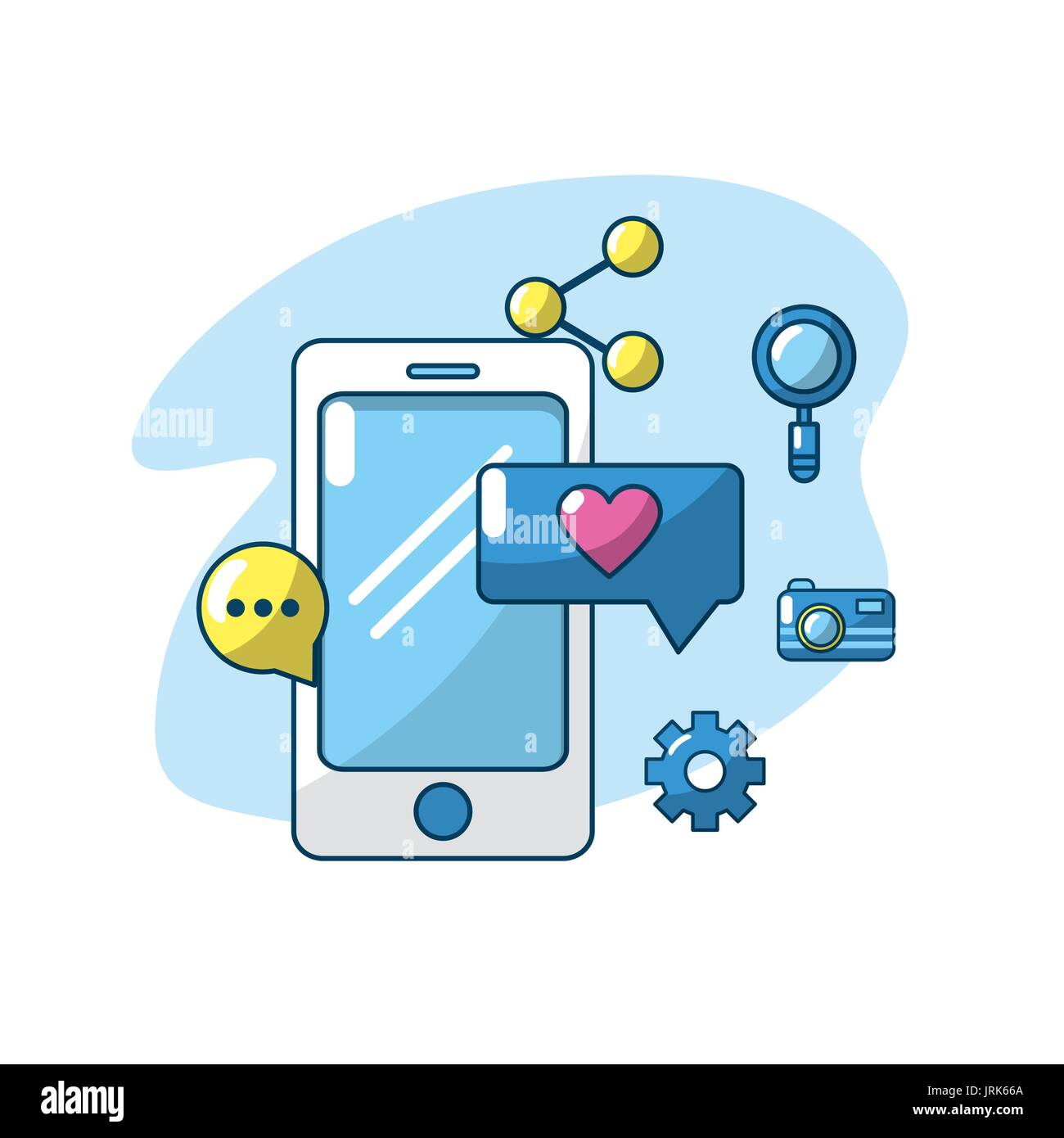 technology smartphone apps connection server Stock Vector Image & Art ...