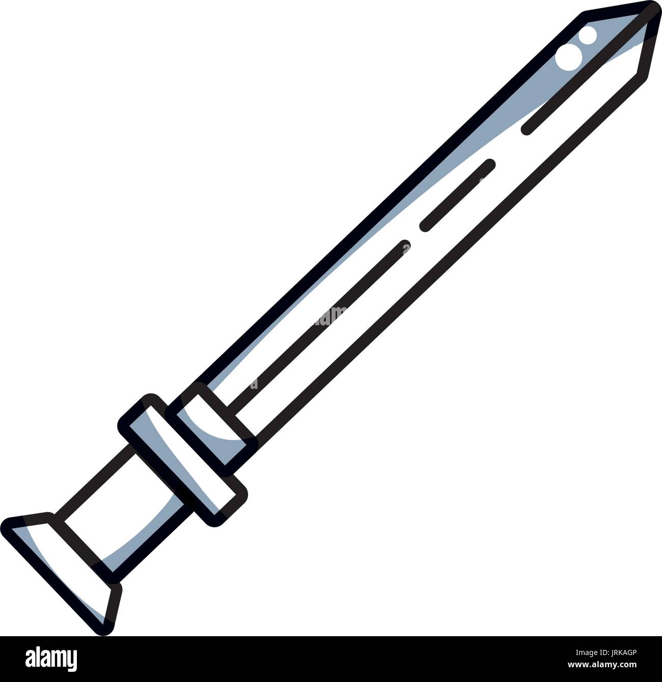 line videogame sword and medieval weapon Stock Vector Image & Art - Alamy