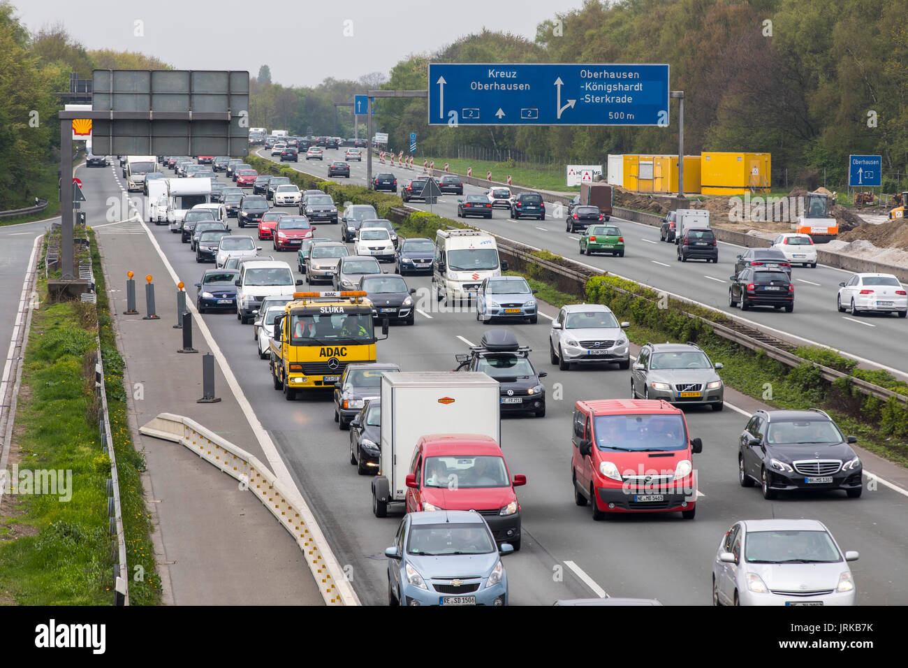 Highway, Autobahn service station, BAB Tank and Rasthof Bottrop Süd, on the A2 motorway, near