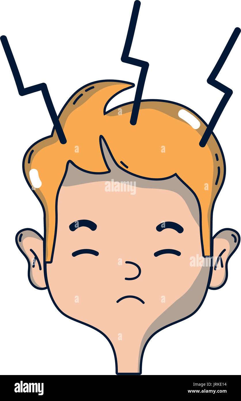 man with headache sickness to stress problem Stock Vector Image & Art ...