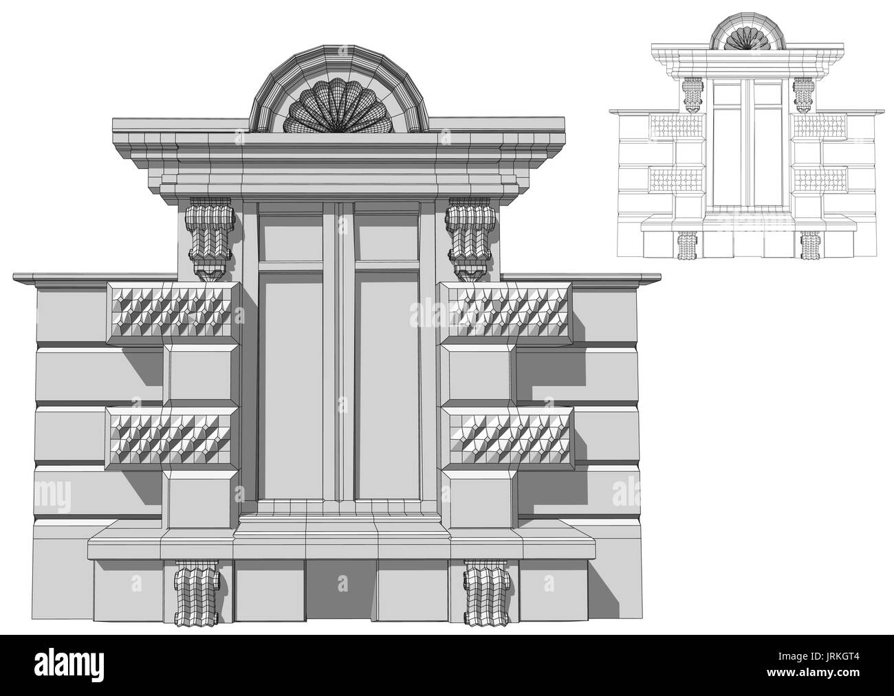 Window and wall isolated on white background Stock Vector Image & Art ...