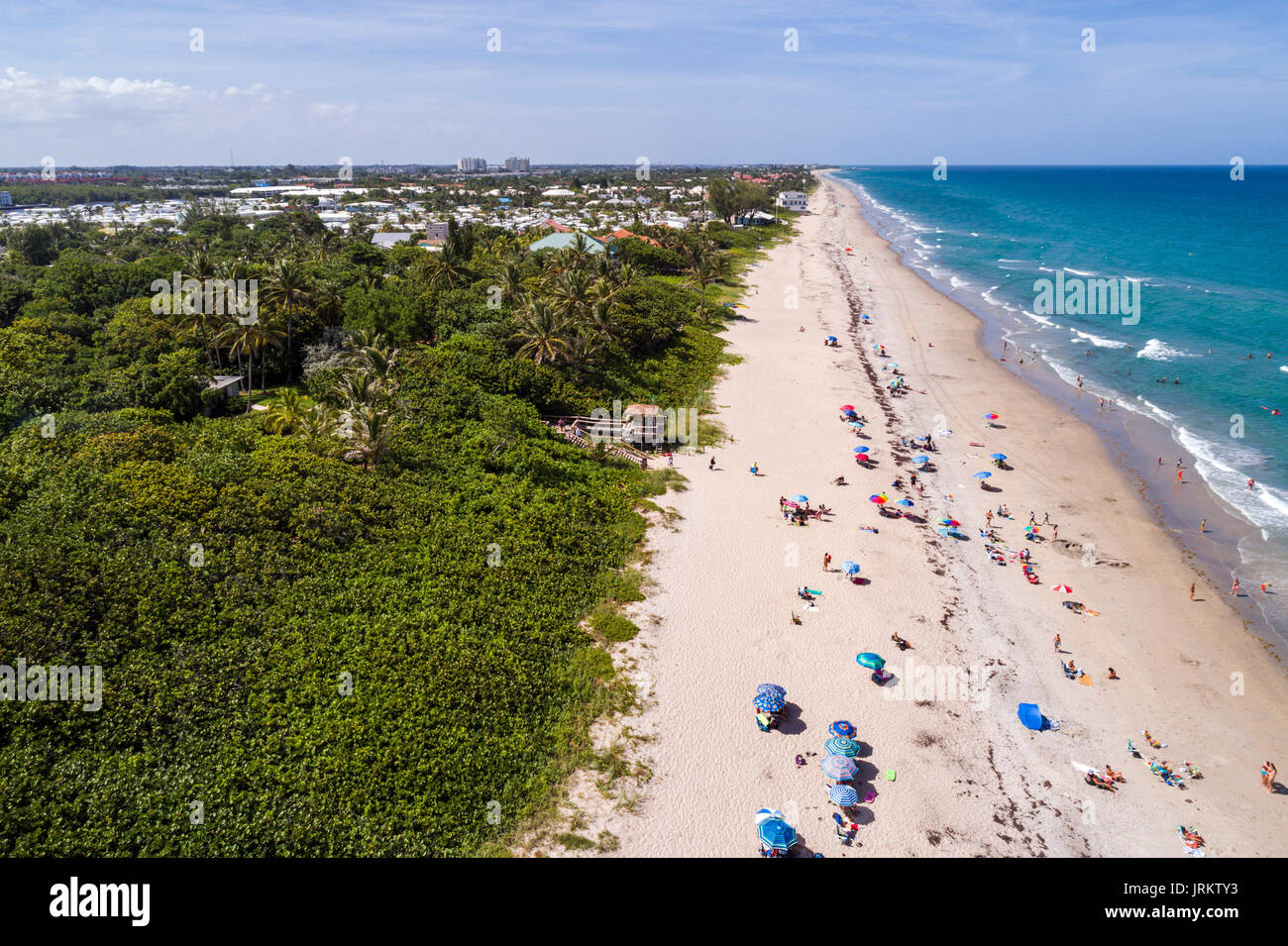 Florida,Boynton Beach,Oceanfront Park Beach,Atlantic Ocean,sand,aerial