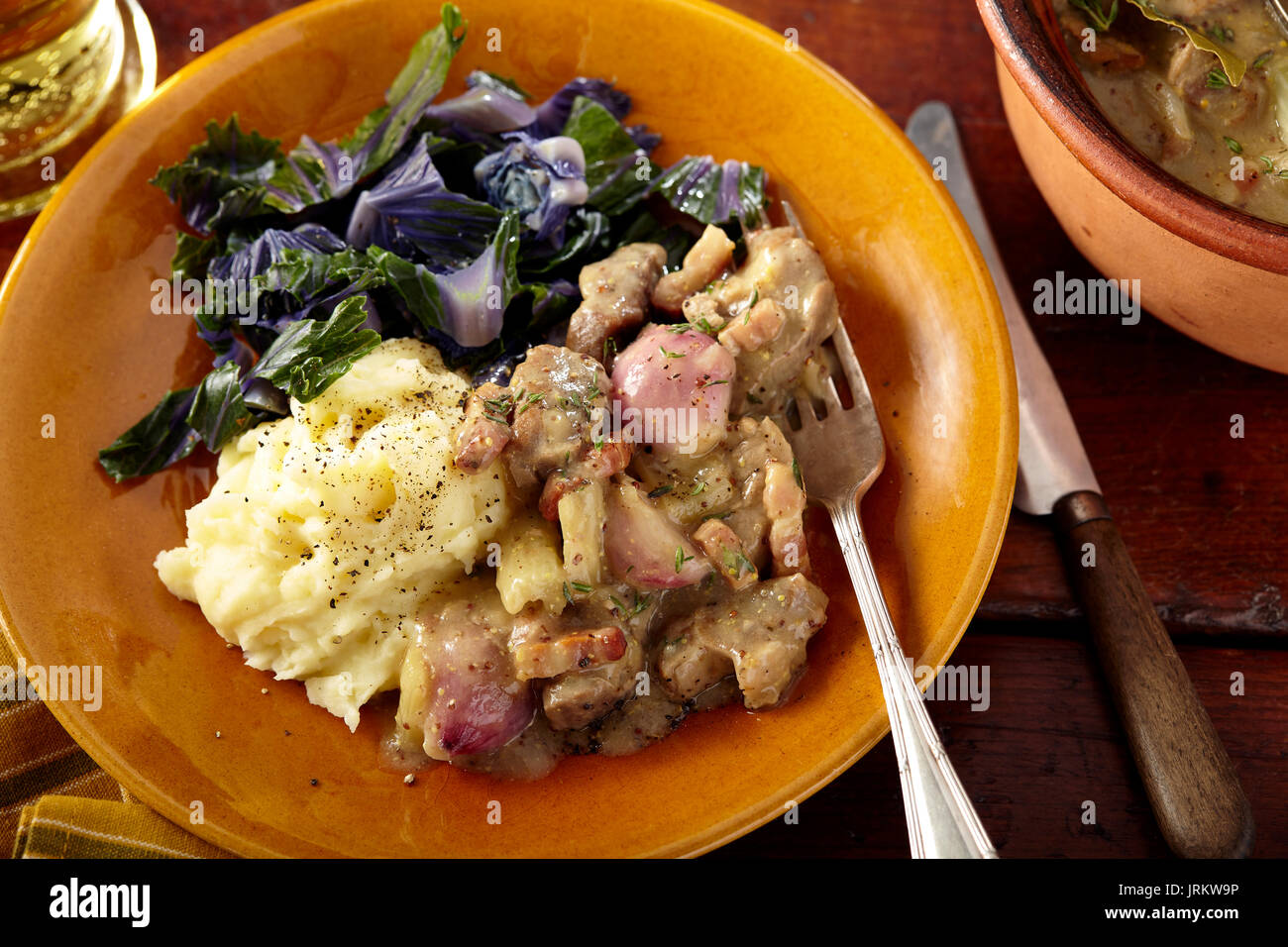 Pork casserole Stock Photo