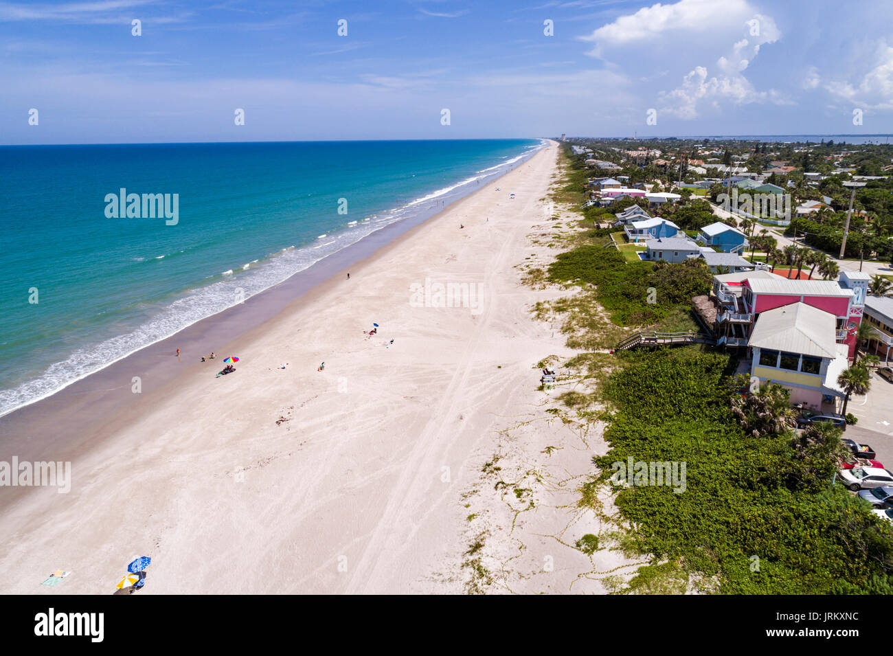 Florida, Melbourne Beach, Ocean Park, Atlantic Ocean, sand, aerial