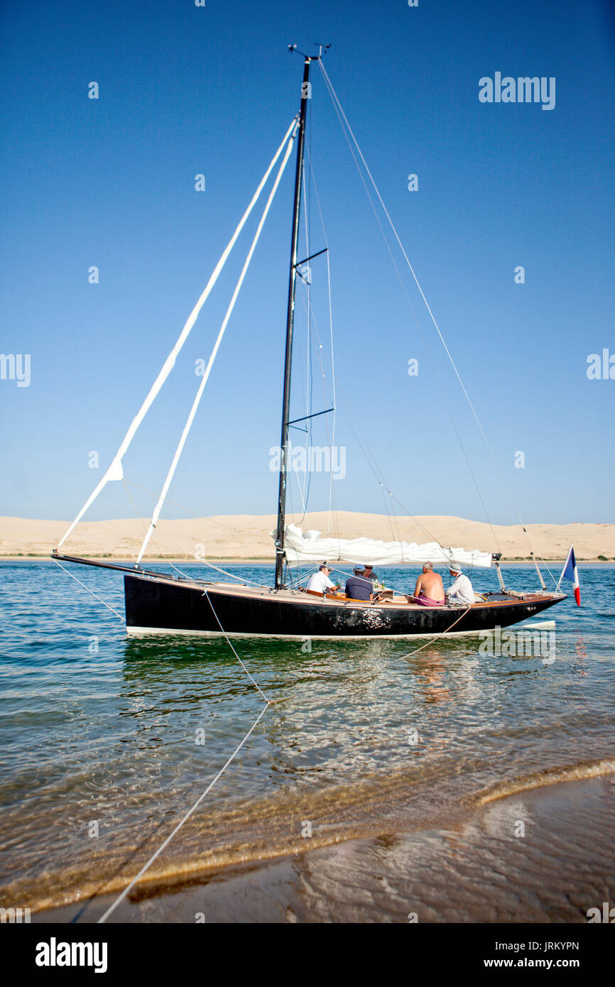 Arcachon Bay (in French, the Bassin d'Arcachon, and known locally