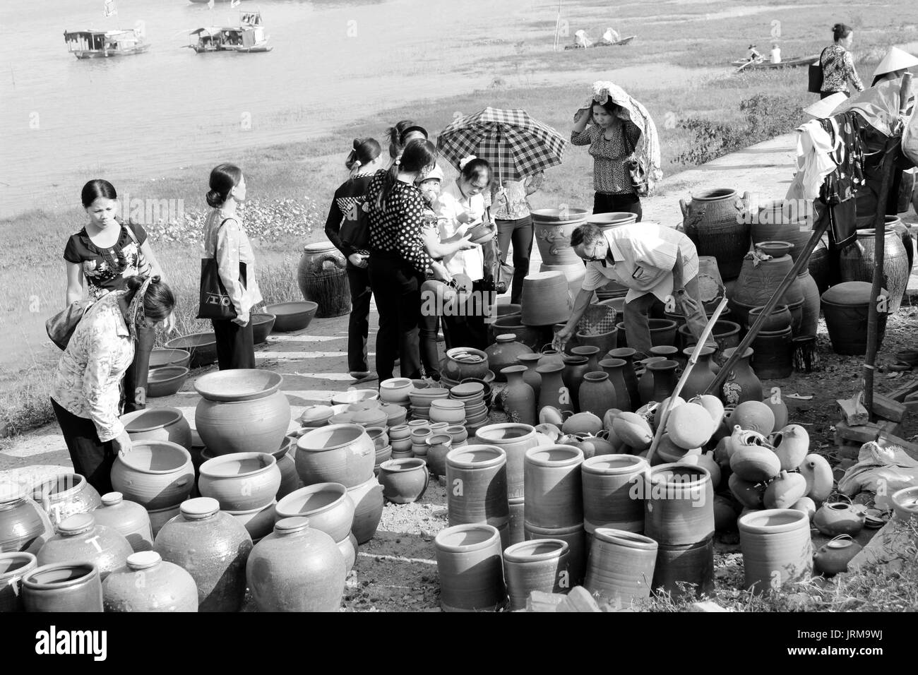 ceramics markets in Vietnam Stock Photo