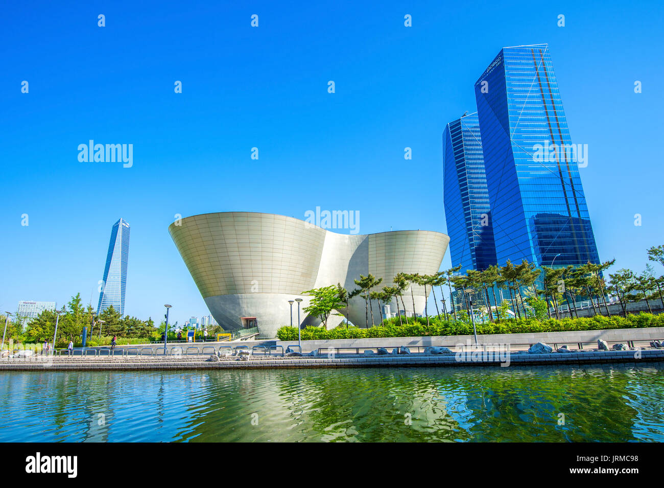 INCHEON, SOUTH KOREA - MAY 20 : Songdo Central Park is the green space plan,inspired by NYC. Photo taken May 20,2015 in Incheon, South Korea. Stock Photo