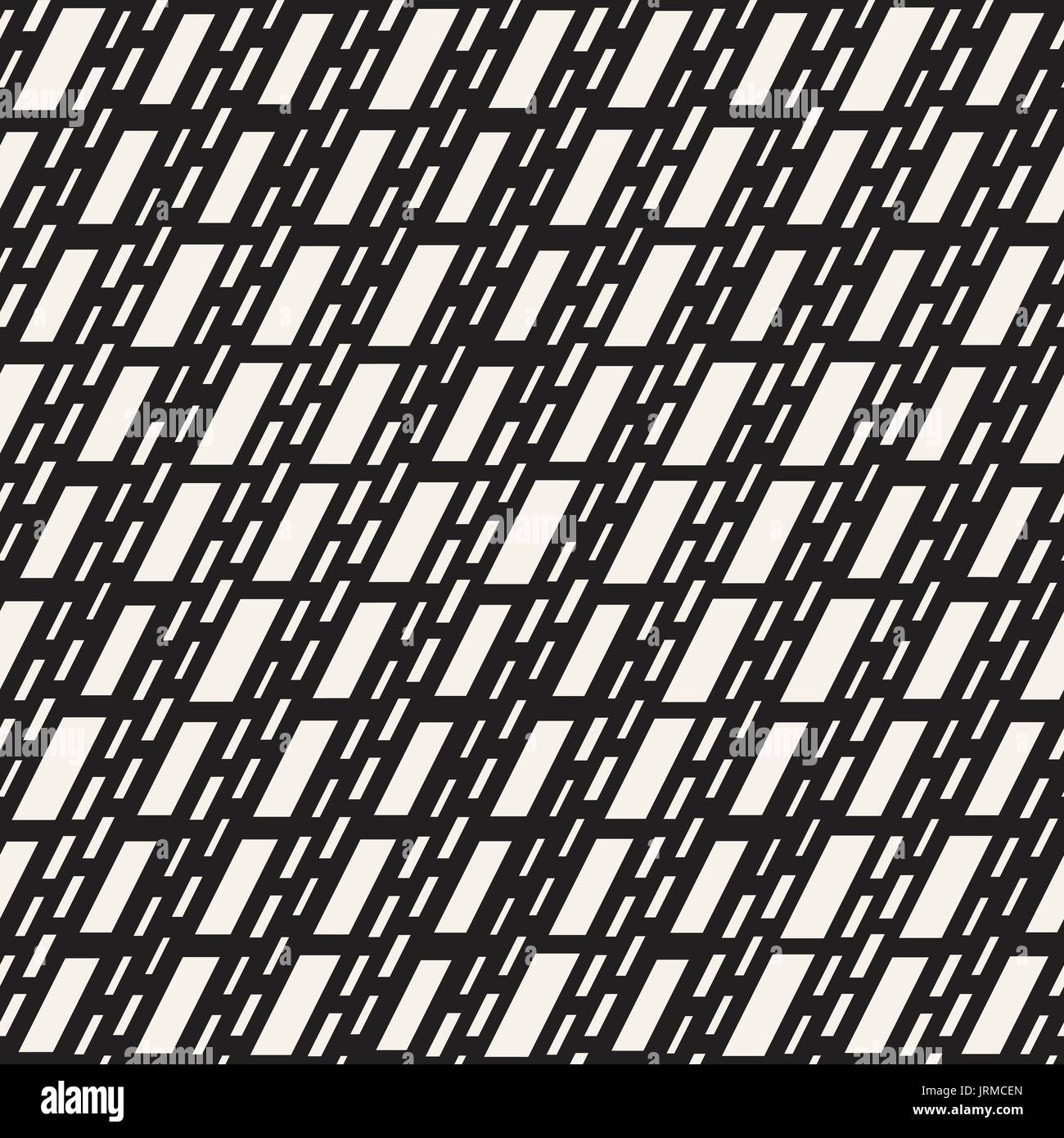 Black and White Irregular Dashed Lines Pattern. Modern Abstract Vector ...