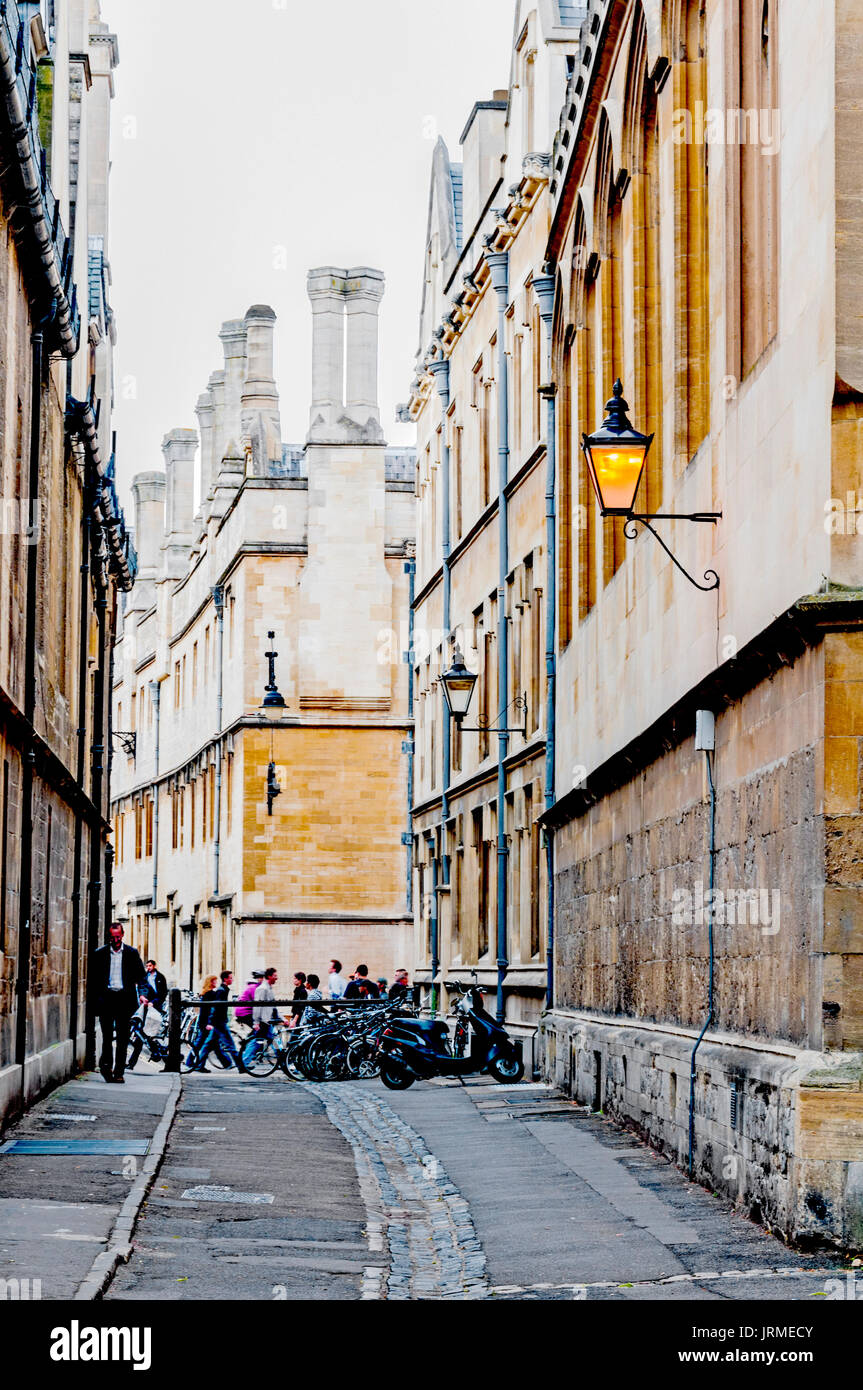 Oxford:Brasenose Lane Stock Photo