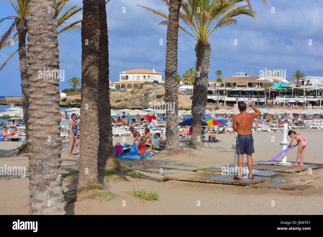 Arenal Beach in Javea on the Costa Blanca, Spain Stock Photo