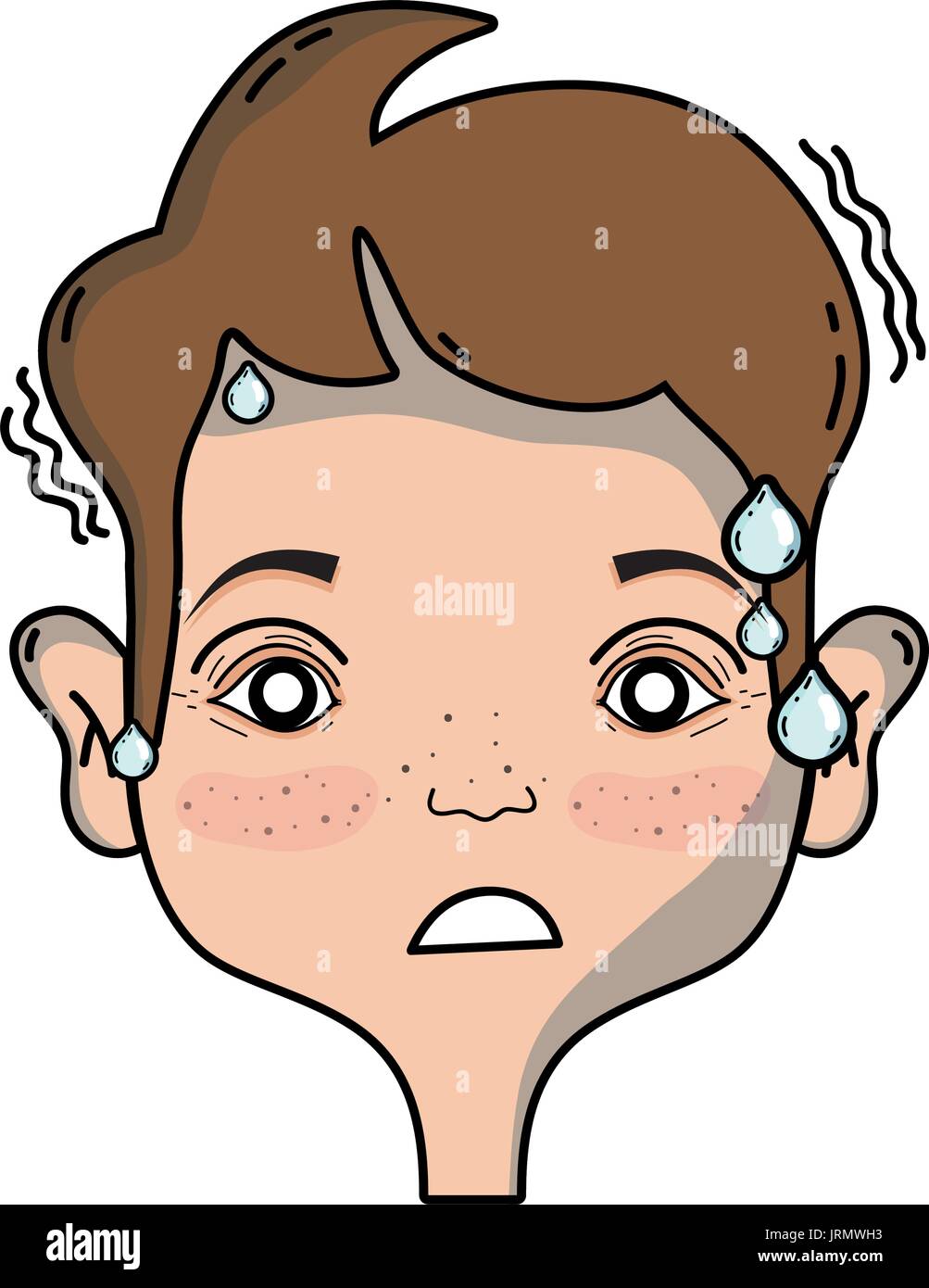 man with headache sickness to stress problem Stock Vector Image & Art ...