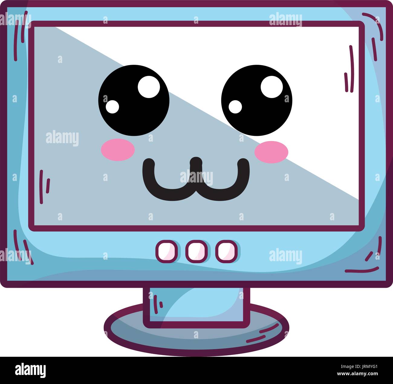 kawaii cute tender computer technology Stock Vector Image & Art - Alamy