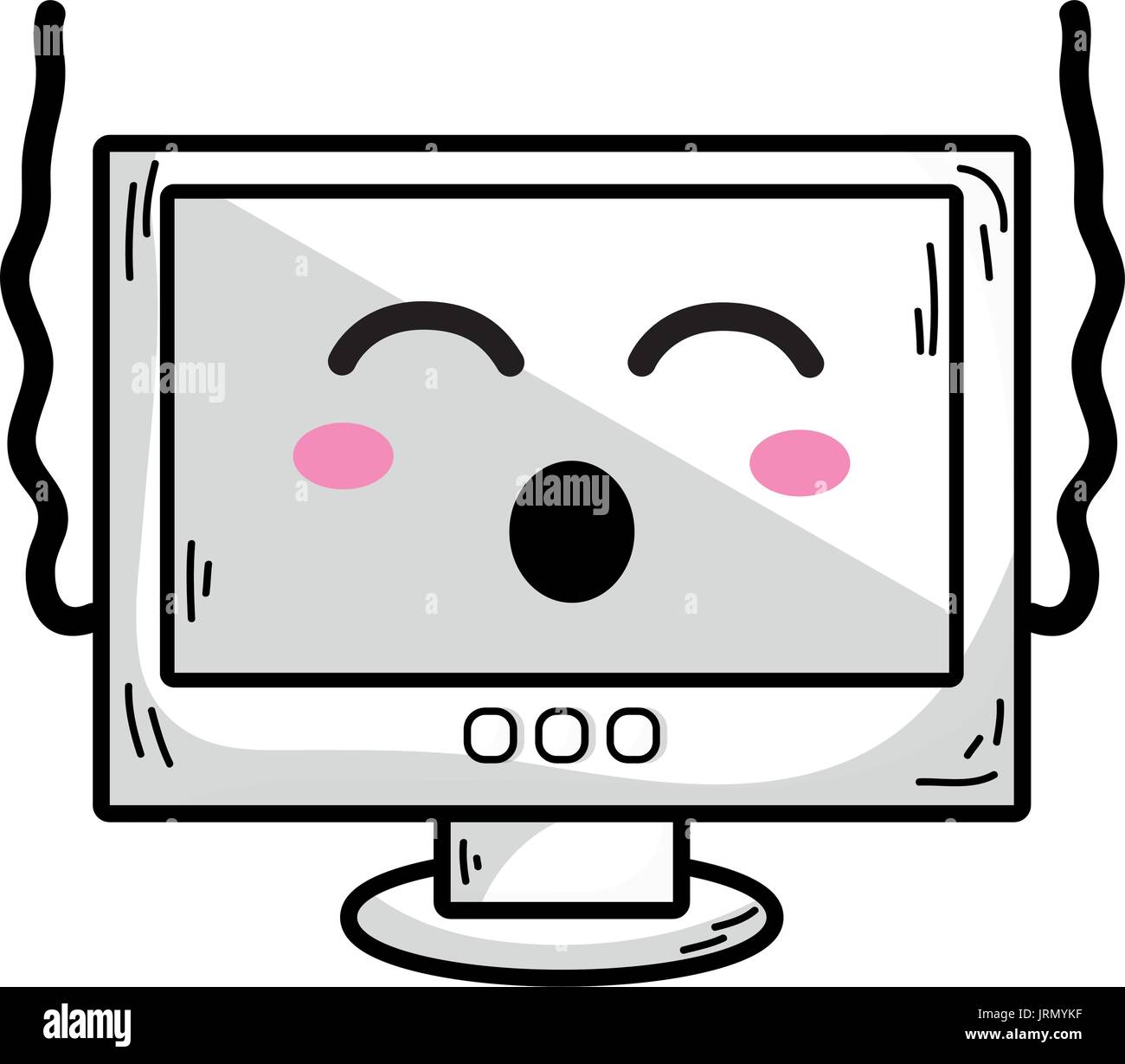 line kawaii cute funny computer technology Stock Vector Image & Art - Alamy line kawaii cute funny computer technology Stock Vector Image & Art - Alamy