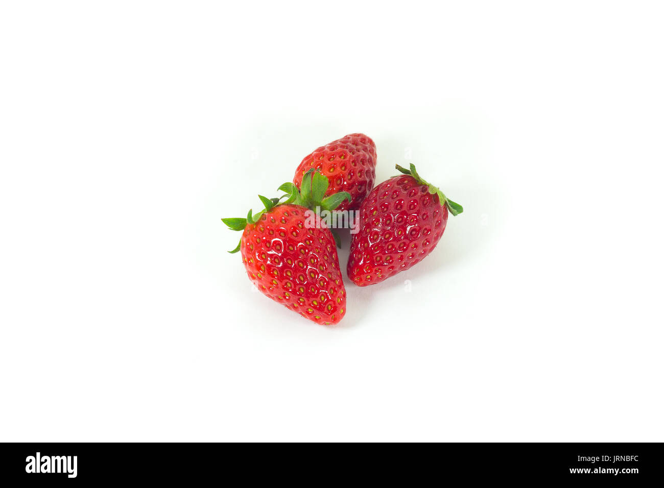 fresh ripe strawberries isolated on white background Stock Photo - Alamy