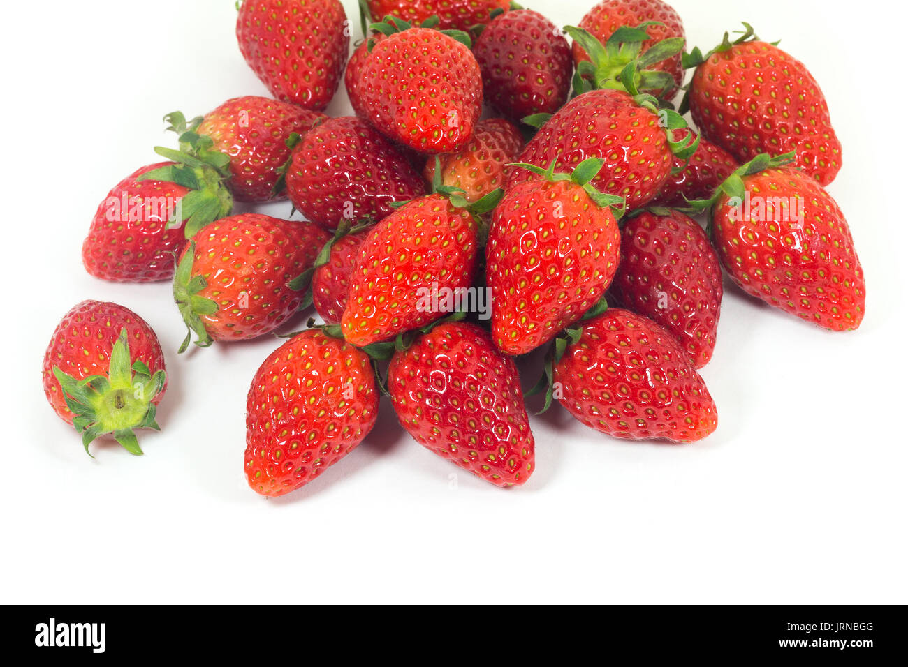 fresh ripe strawberries isolated on white background Stock Photo - Alamy